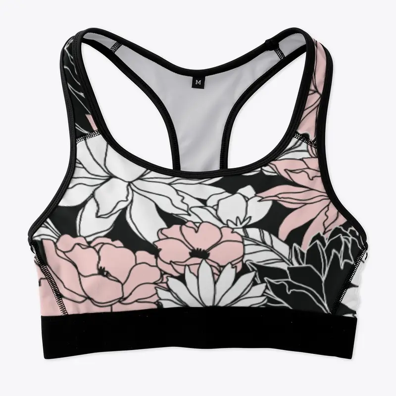 Tomboy sports bra Dark floral