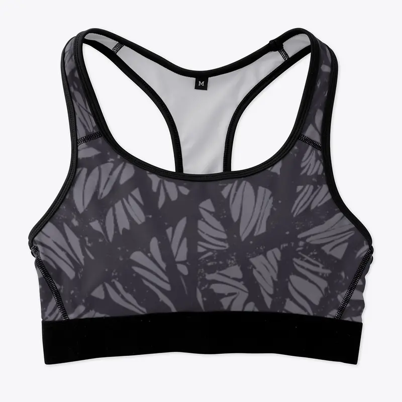 Tomboy sports bra Dark gray Geo