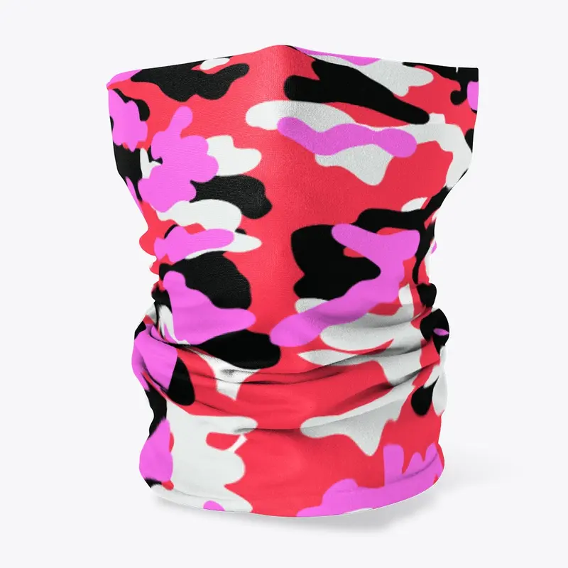 Pink Army Neck Gaiter