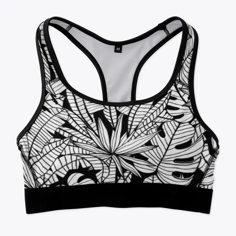 Tomboy sports bra Black tropic