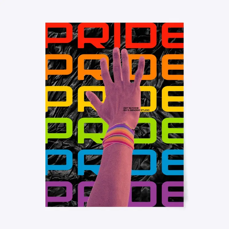 LGBTQ poster Pride Neon &amp; Black