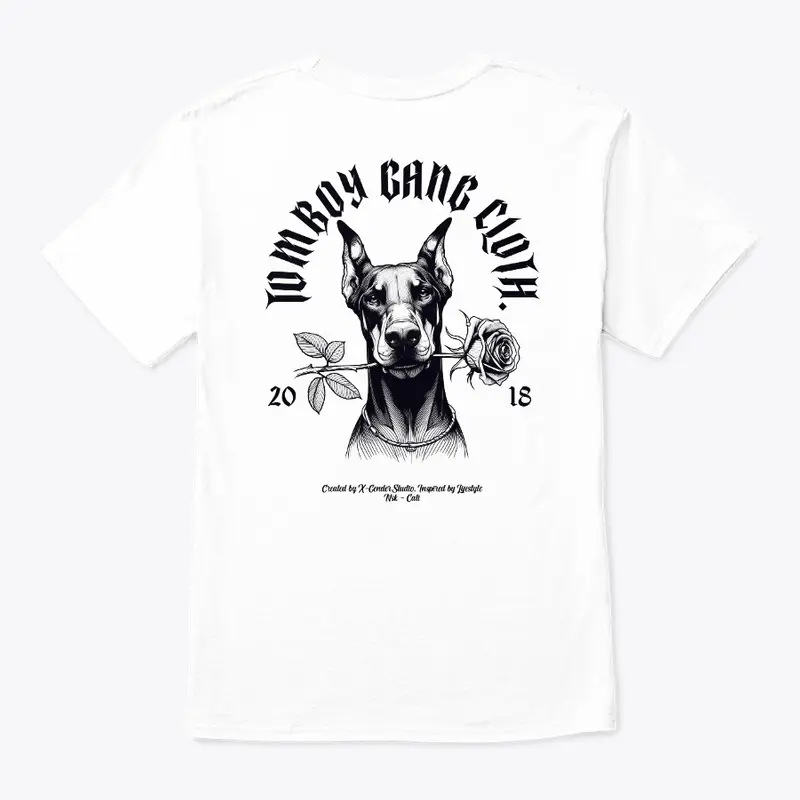 Tomboy Crew Doberman LT, back print