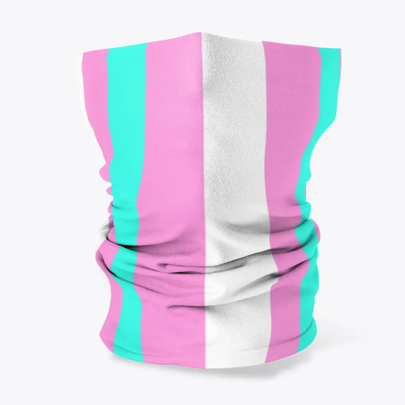 Transgender flag Neck Gater