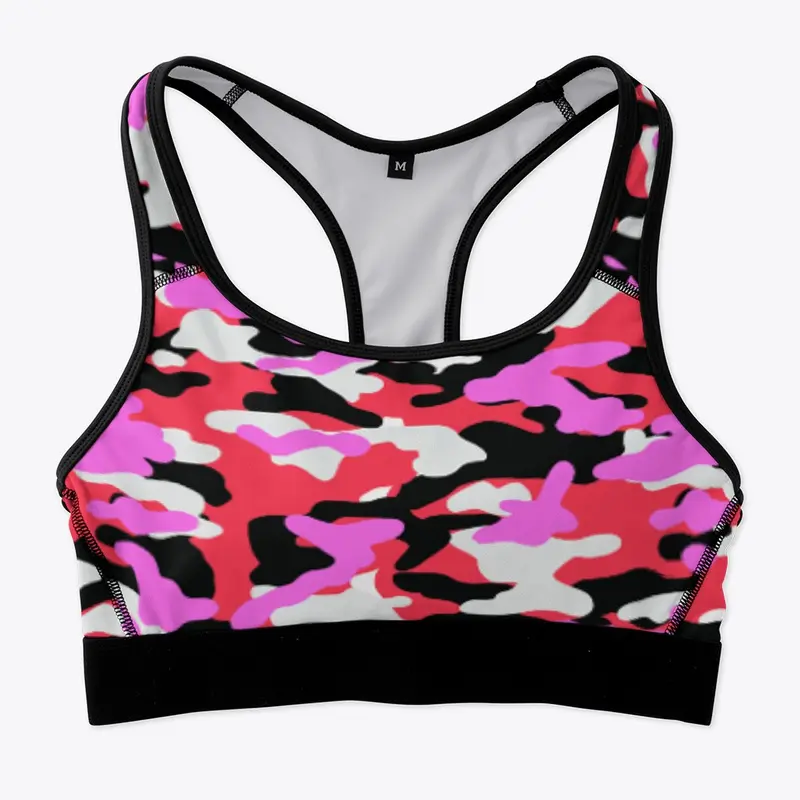 Tomboy sports bra Pink Army