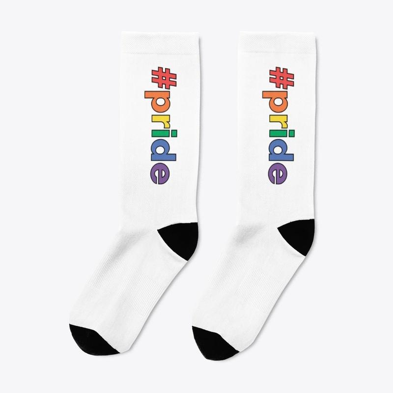 Pride merch Rainbow hashtag