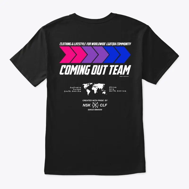 Coming out Team BD, back print