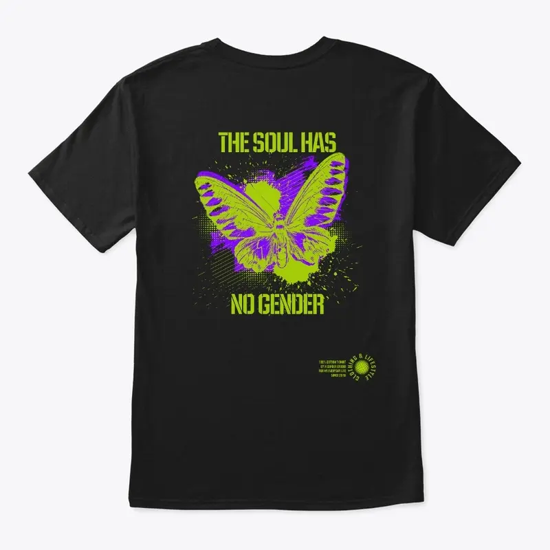 The soul has no gender AB, back print